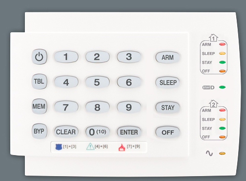 PARADOX KEYPAD 10 ZONES LED KEYPAD (K10H)